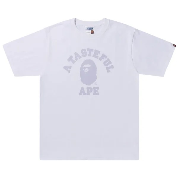 Футболка колледжа BAPE x Jjjjound, Белая