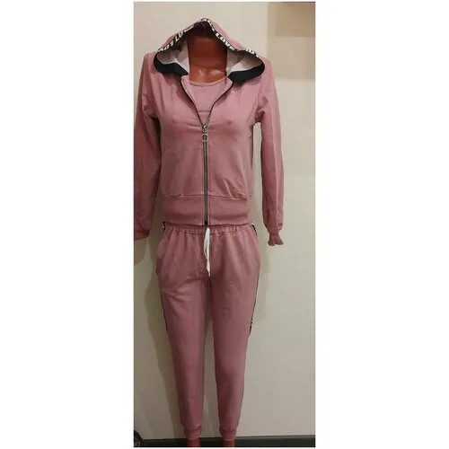 Спортивный костюм,женский,АРТ:5013,цвет:розовый-тройка,Р-Р:44-46
