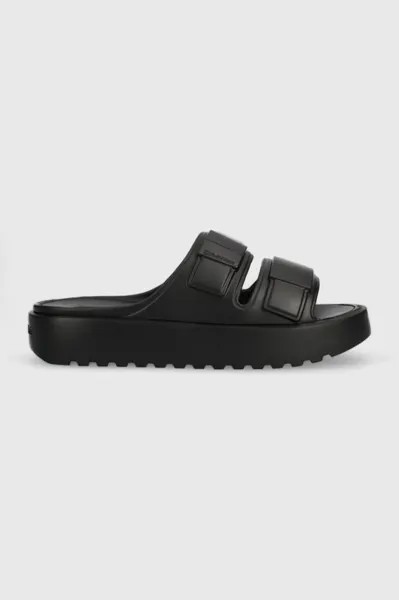 Шлепанцы DOUBLE STRAP SLIPER Calvin Klein, черный