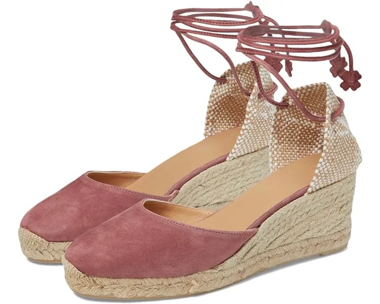 Эспадрильи CASTANER Carina 60mm Wedge, цвет Marsala