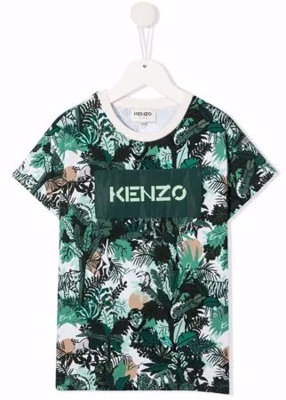 Kenzo Kids футболка с принтом