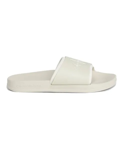 Кремовые тапочки Monogram Eggshell Calvin Klein Jeans, бежевый