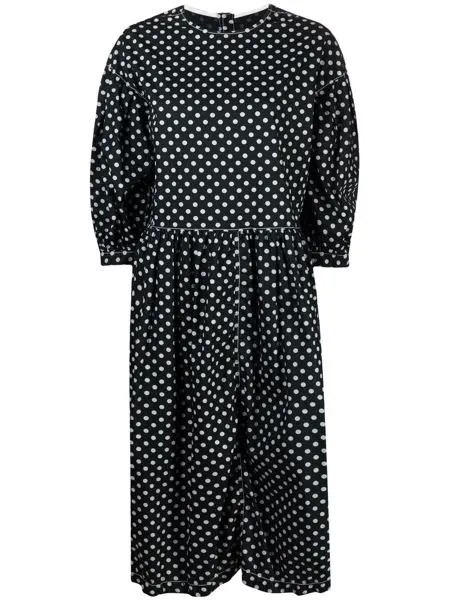 Comme Des Garçons Tricot платье миди в горох