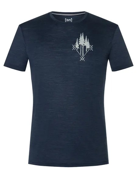 Рубашка super.natural Merino T Shirt, синий
