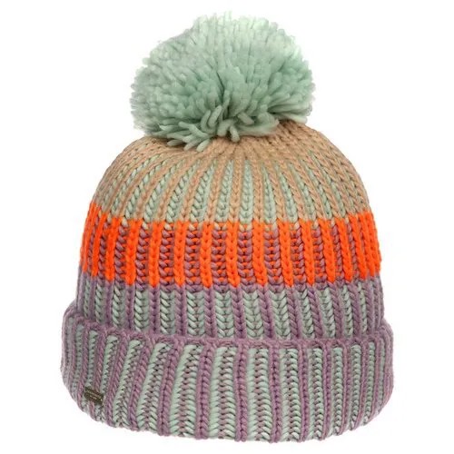 Шапка SEEBERGER арт. 18182-0 POMPOM BEANIE (сиреневый / мятный), размер UNI