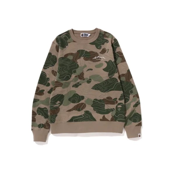 Толстовка Bape FW23 LAYERED LINE Series для мужчин A Bathing Ape, бежевый