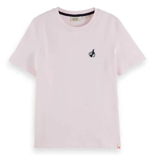 Футболка Scotch & Soda The Free Spirit Peace Bird Regular Fit, розовый