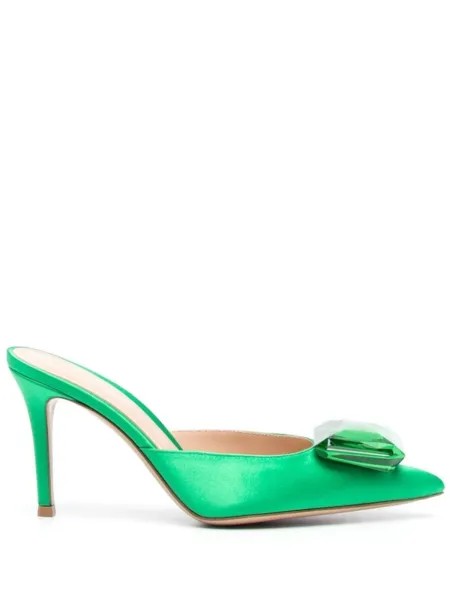 Gianvito Rossi туфли с кристаллами, зеленый