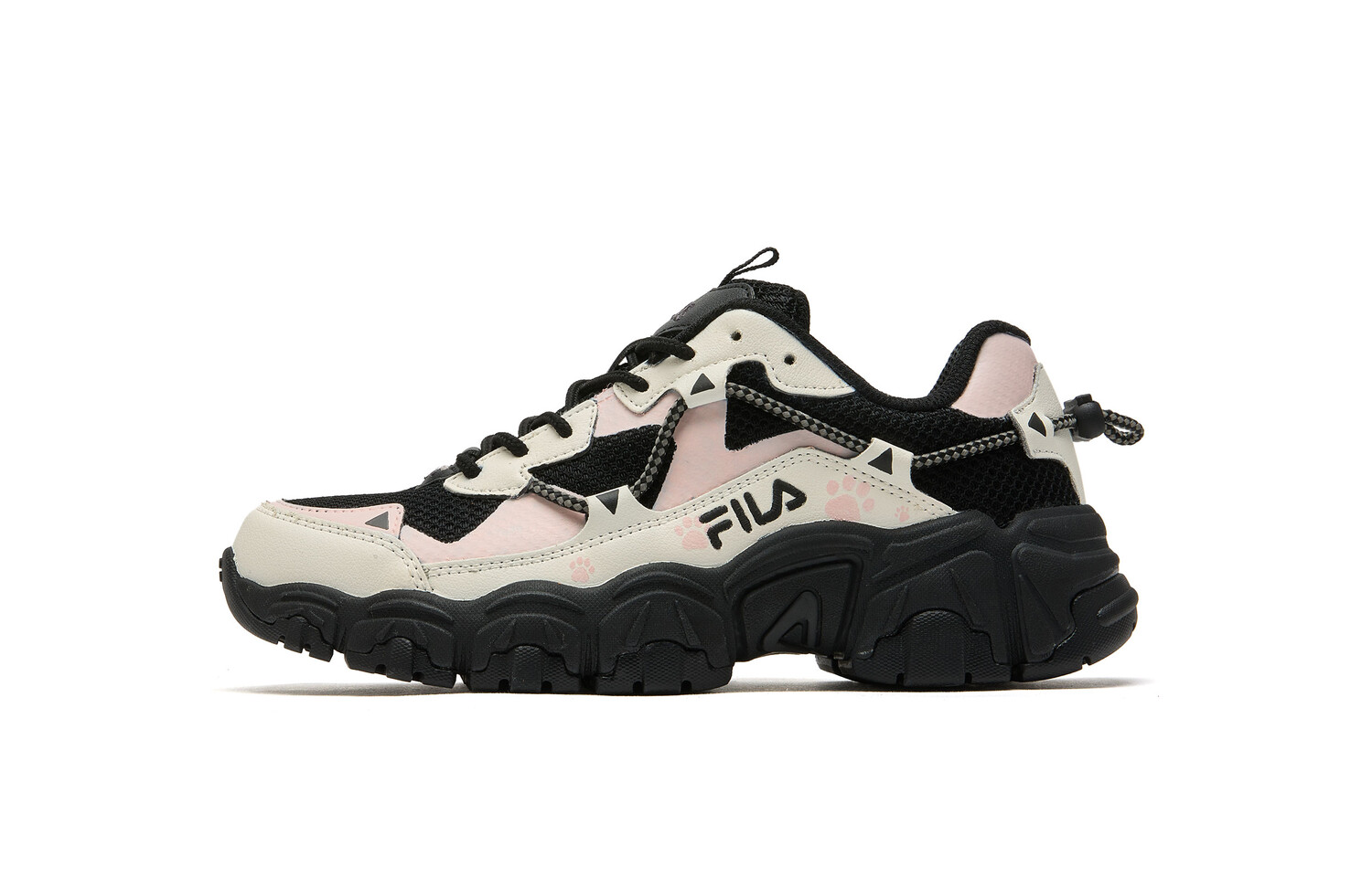 Кроссовки FILA Cat Claw Lifestyle Shoes Unisex Low-top Pink, черный