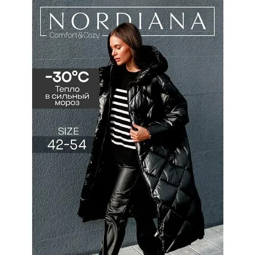 Пуховик NORDIANA, размер XXL, черный