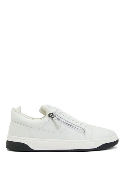 Мужские кожаные кроссовки Giuseppe Zanotti, белый