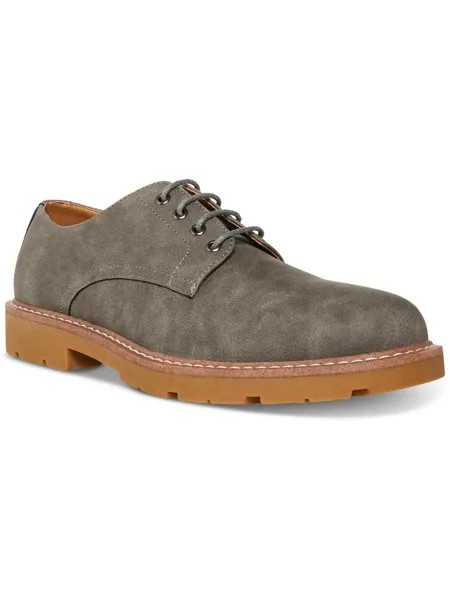 Мужские оксфорды Loxtin из искусственной замши на блочном каблуке Madden, цвет Grey Suede