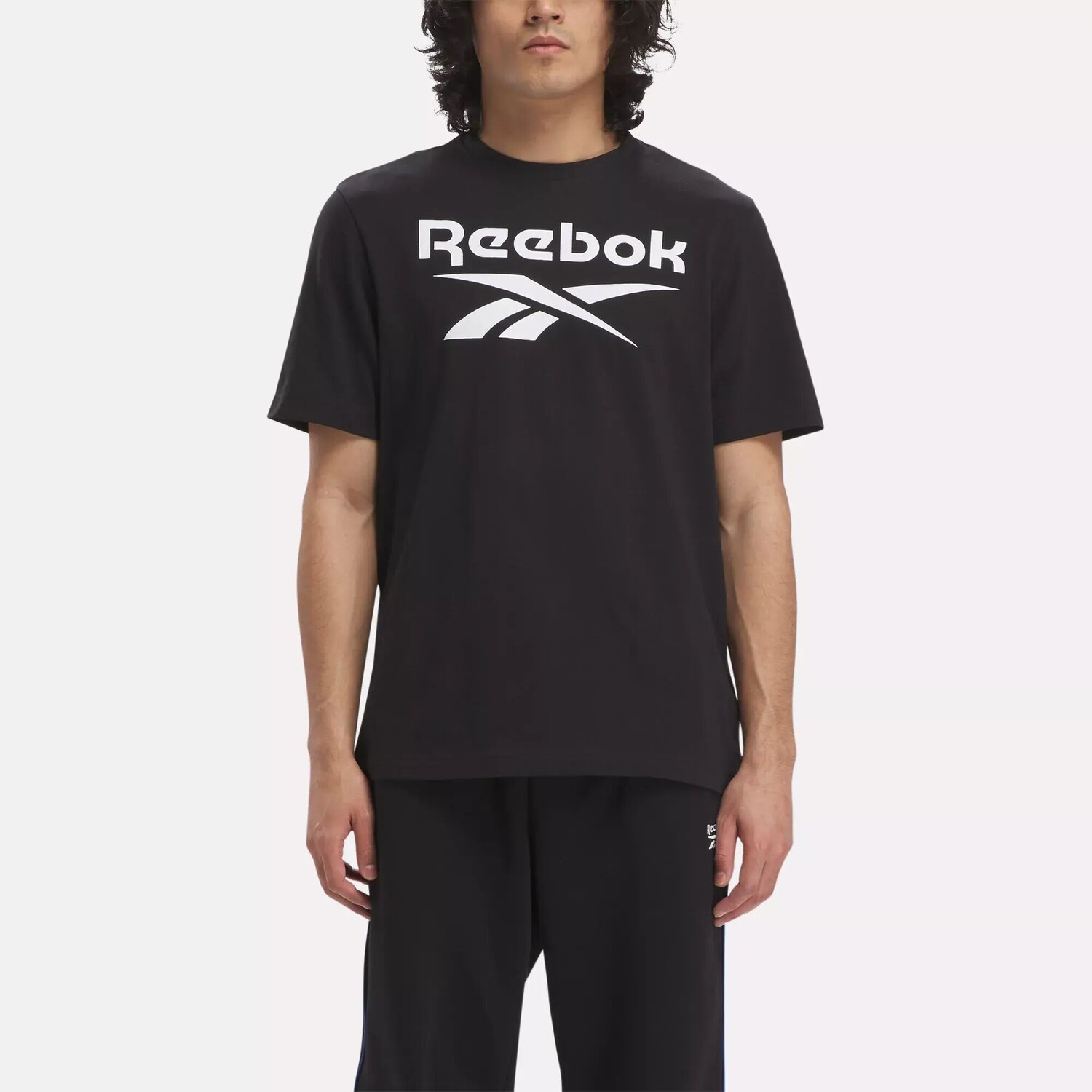 Футболка с большим сложенным логотипом Identity Reebok, черный