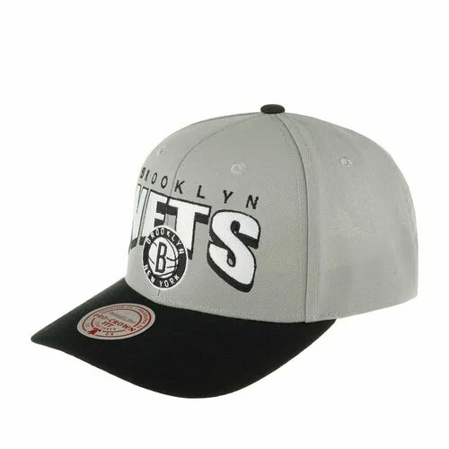 Бейсболка Mitchell & Ness, размер 0, серый/черный