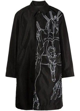 UNDERCOVER однобортное пальто Evangelion из коллаборации с Neon Genesis