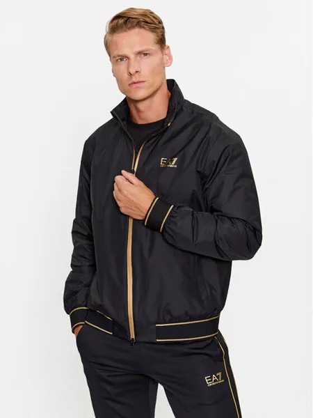 Бомбер обычного кроя Ea7 Emporio Armani, черный