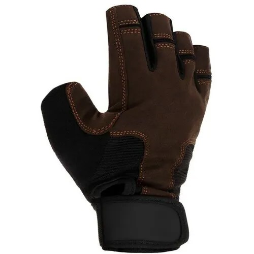 Перчатки ONLYTOP, размер M (31.5 см), черный, коричневый