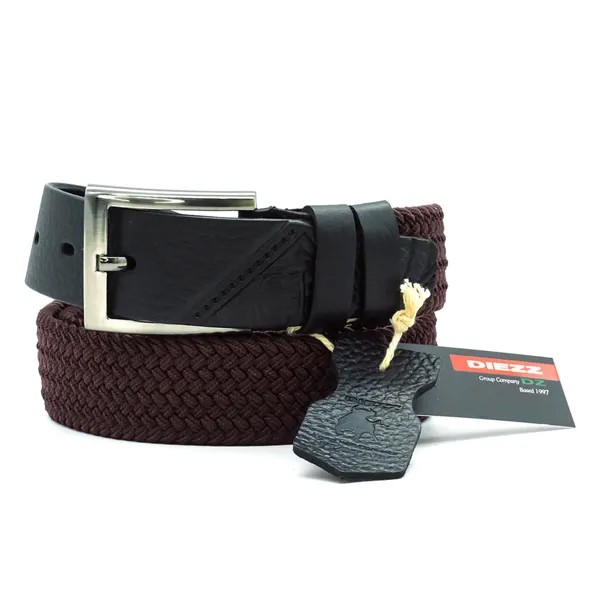 Ремень мужской DIEZZ KK-k-0005 бордовый, 120-140 см