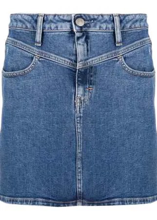Calvin Klein Jeans джинсовая юбка мини с вышитым логотипом