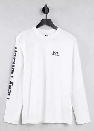 Белый лонгслив Helly Hansen YU20