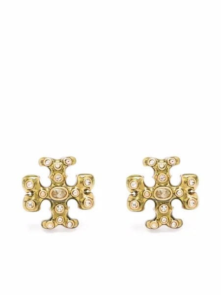 Tory Burch серьги с подвеской-логотипом