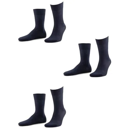 Носки Grinston, 3 пары, размер 25, черный