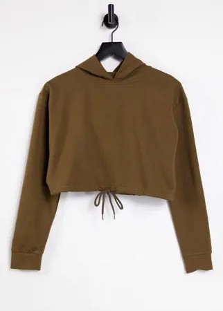 Коричневый укороченный свитер с завязкой спереди (от комплекта) Parisian-Коричневый цвет
