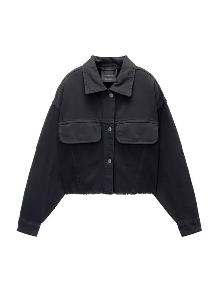 Межсезонная куртка Pull&Bear, черный