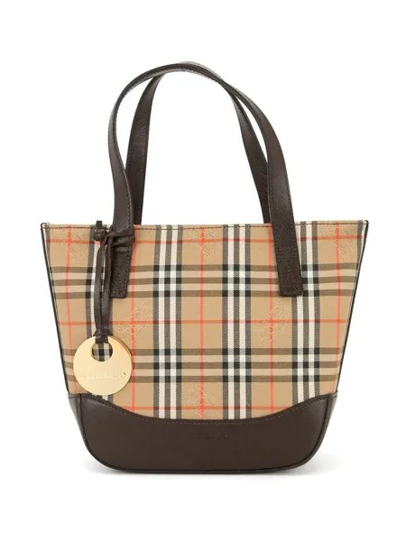 Burberry Pre-Owned маленькая сумка-тоут в клетку Nova Check