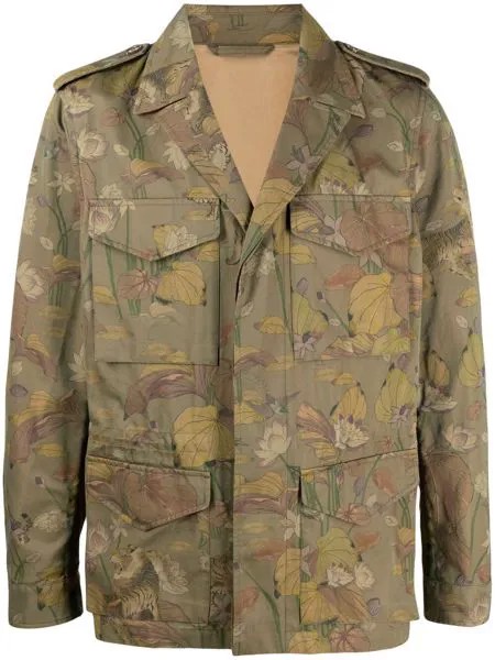 Etro куртка-рубашка с цветочным принтом