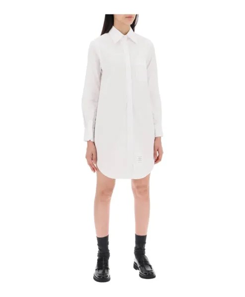 Короткая блузка на пуговицах Thom Browne, белый