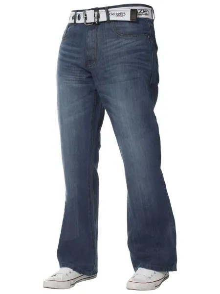 Мужские джинсы Kruze из денима Bootcut Enzo, синий