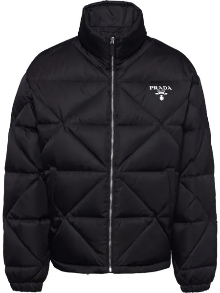 Prada пуховик Re-Nylon, черный