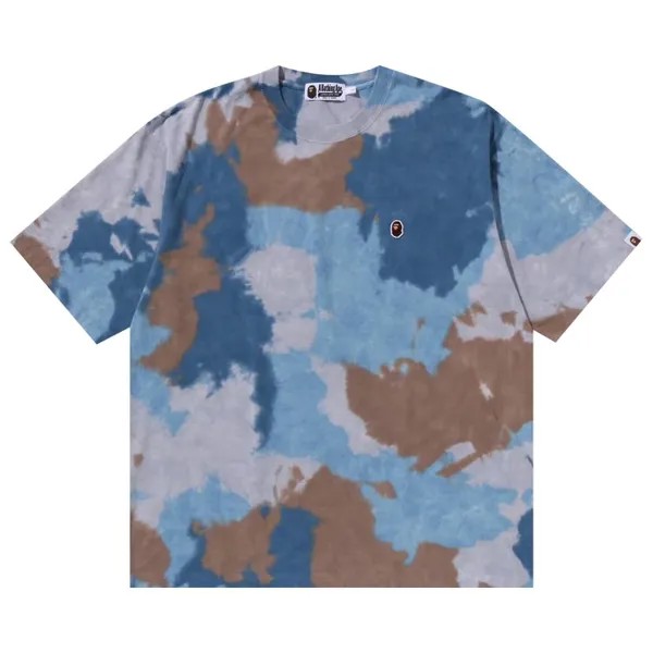 Футболка BAPE Chusen One Point Relaxed Fit Tee, синий