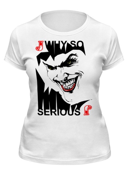 Футболка женская Printio Joker белая XL