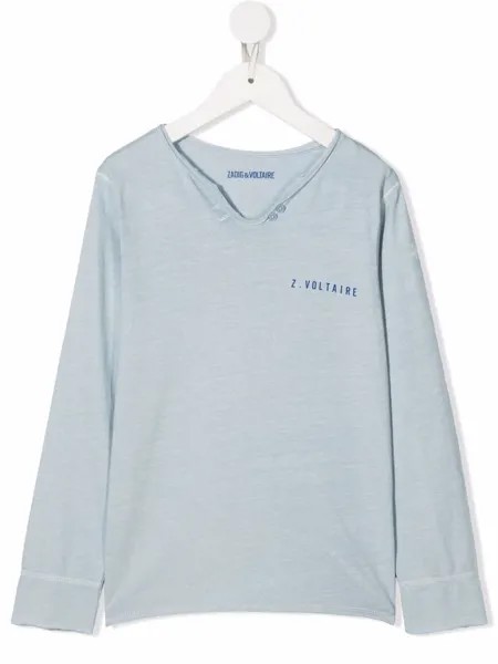Zadig & Voltaire Kids футболка с логотипом