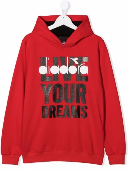 Diadora Junior худи с принтом Live Your Dreams