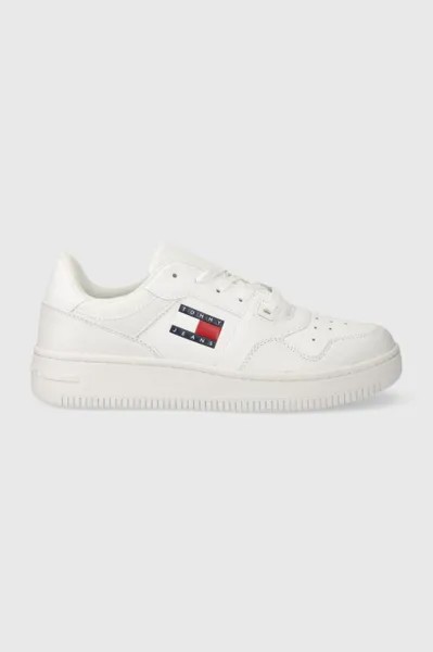 Кожаные кроссовки TJW RETRO BASKET ESS Tommy Jeans, белый