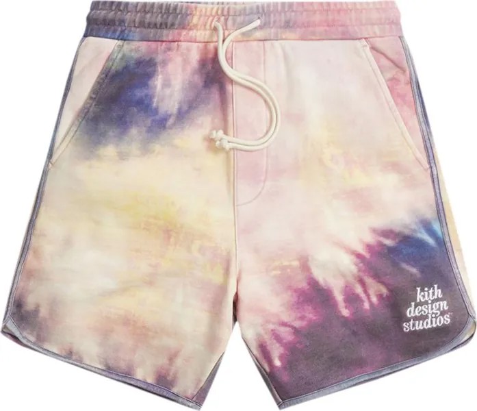 Шорты Kith Tie Dye Jordan Short 'Purple/Pink', разноцветный