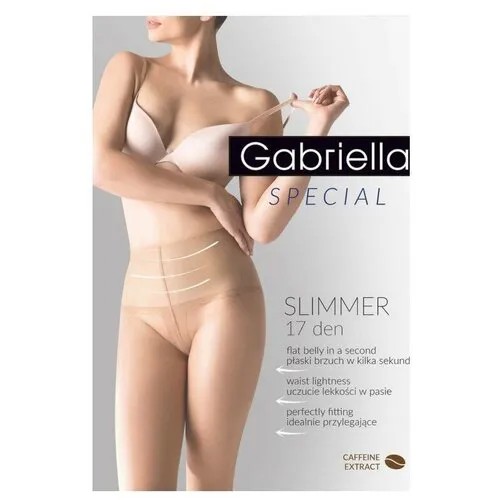 Колготки Gabriella Slimmer, 17 den, размер 4, бежевый