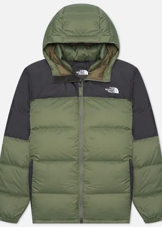 Мужской пуховик The North Face Diablo Down Hoodie, цвет оливковый, размер XL