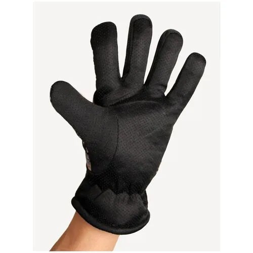 Тактические перчатки зимние камуфлированные, болонья + искусственный мех, размер универсальный - M, L, XL, XXL
