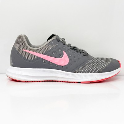 Nike Girls Downshifter 7 869972-003 Серые кроссовки для бега, размер 4,5 года