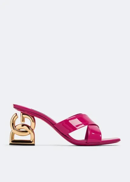 Мюли Dolce&Gabbana 3.5 Patent Leather, розовый