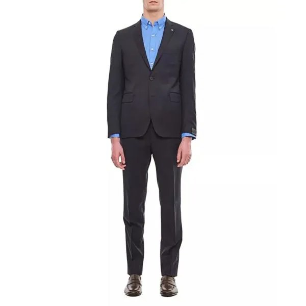 Костюм cotton dress suit Tagliatore, синий