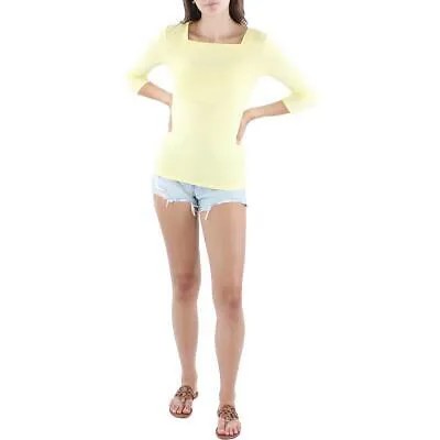 Женская рубашка Lauren Ralph Lauren в желтую полоску, пуловер, блузка S BHFO 0967
