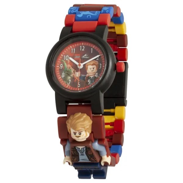 Часы Lego Jurrasic World Наручные аналоговые Fallen Kingdom с минифигурой Owen