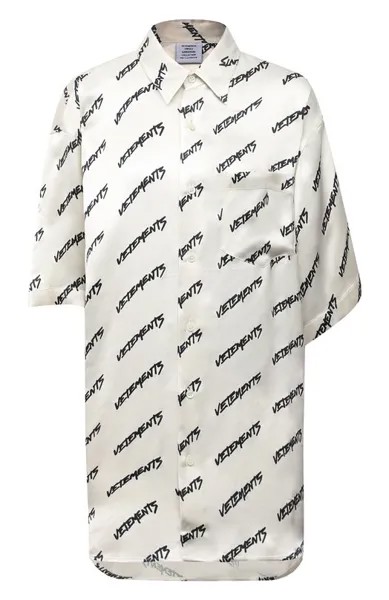 Рубашка из вискозы и шелка VETEMENTS