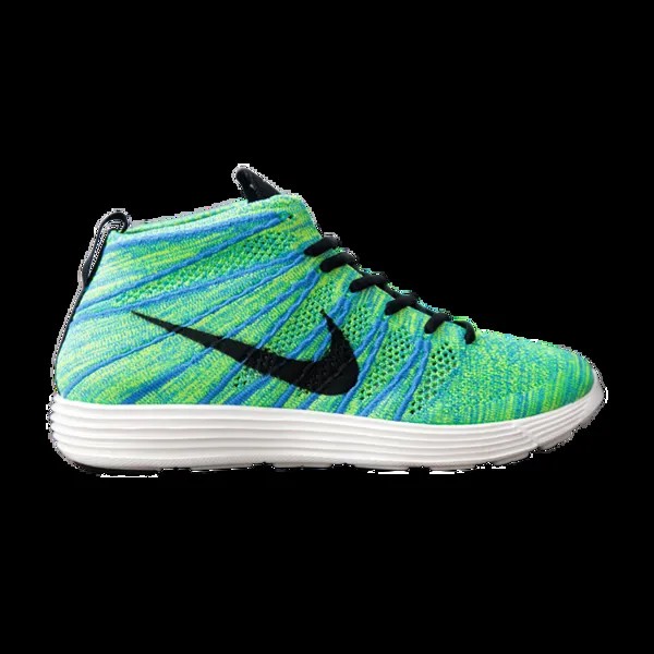 Кроссовки Nike Lunar Flyknit Chukka 'Blue Glow', бирюзовый