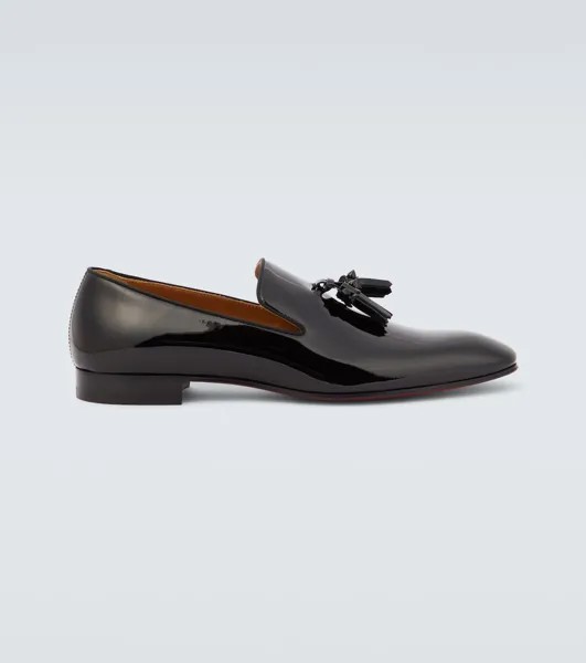 Лакированные лоферы Dandelion Tassel Christian Louboutin, черный